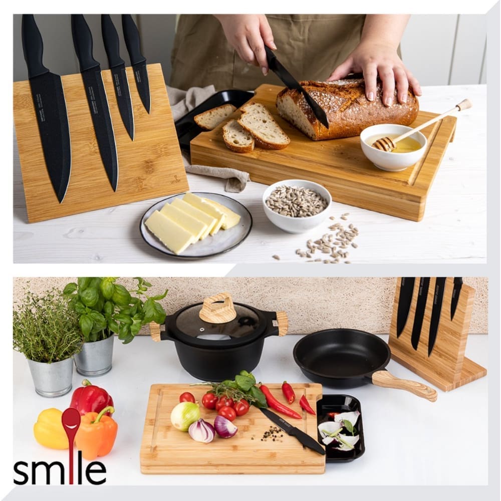 Smile - Snijplank Bamboe - Hakblok - Extra Dik