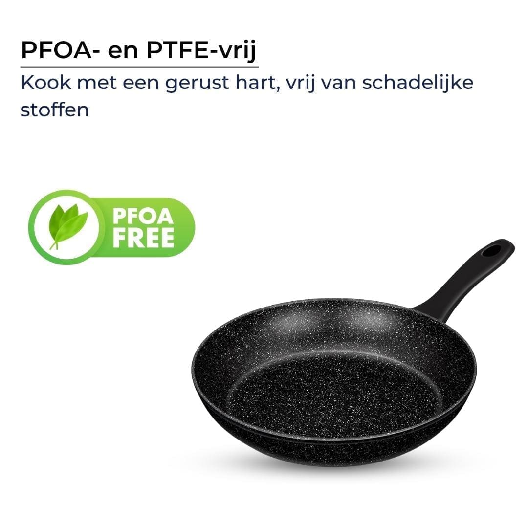 Smile - Koekenpan - Inductie - 20/24/28/30 cm - Zwart