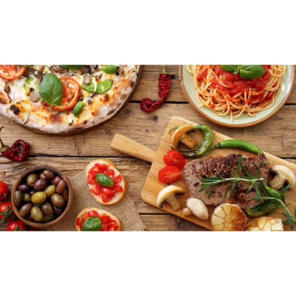 Smile - Pizza Stone 33 cm - Pizzasteen - Inclusief Pizza Snijmes