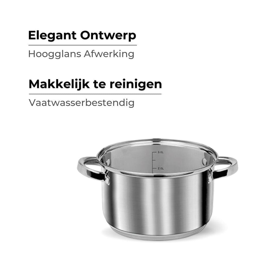 Smile - Pannenset - RVS - MGK-10