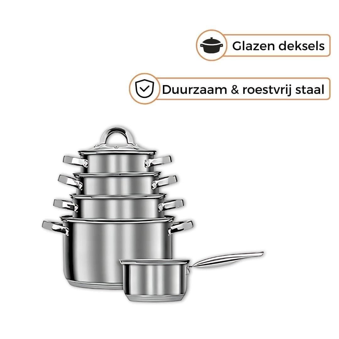 Smile - Pannenset - RVS - MGK-10