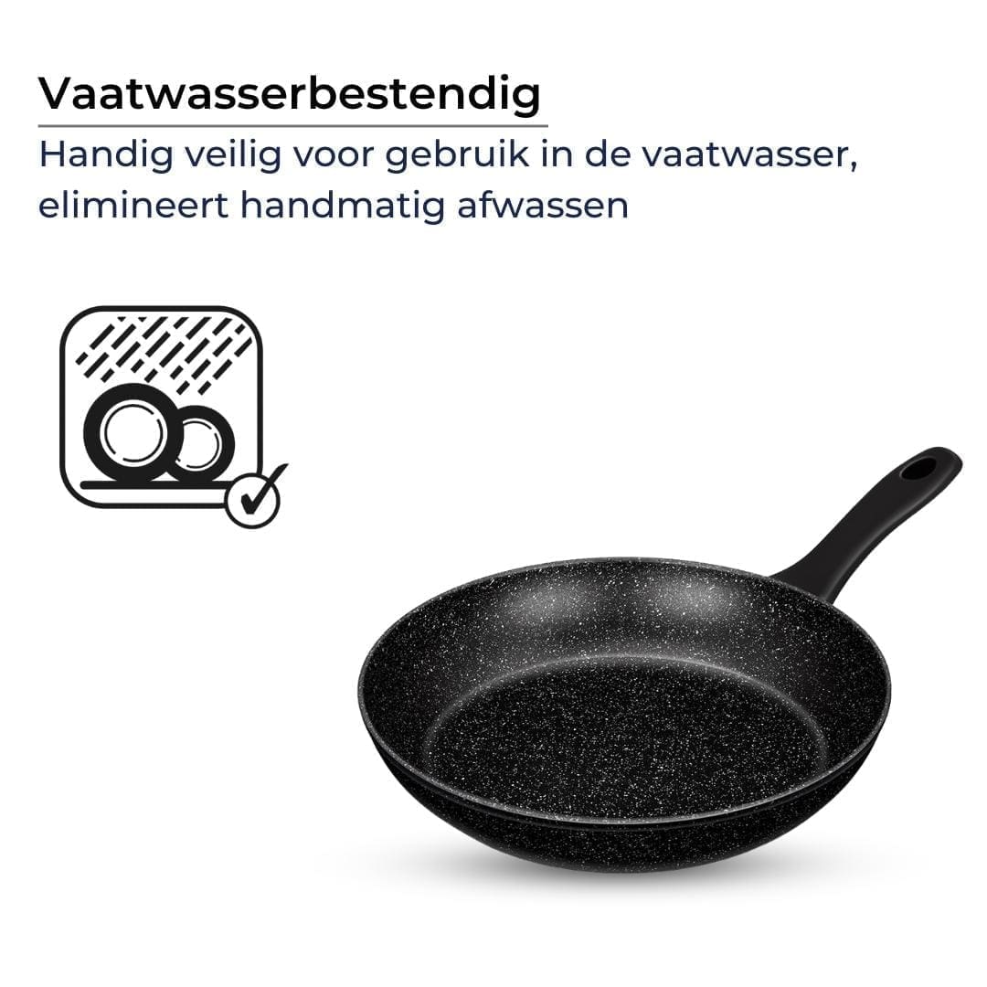 Smile - Koekenpan - Inductie - 20/24/28/30 cm - Zwart