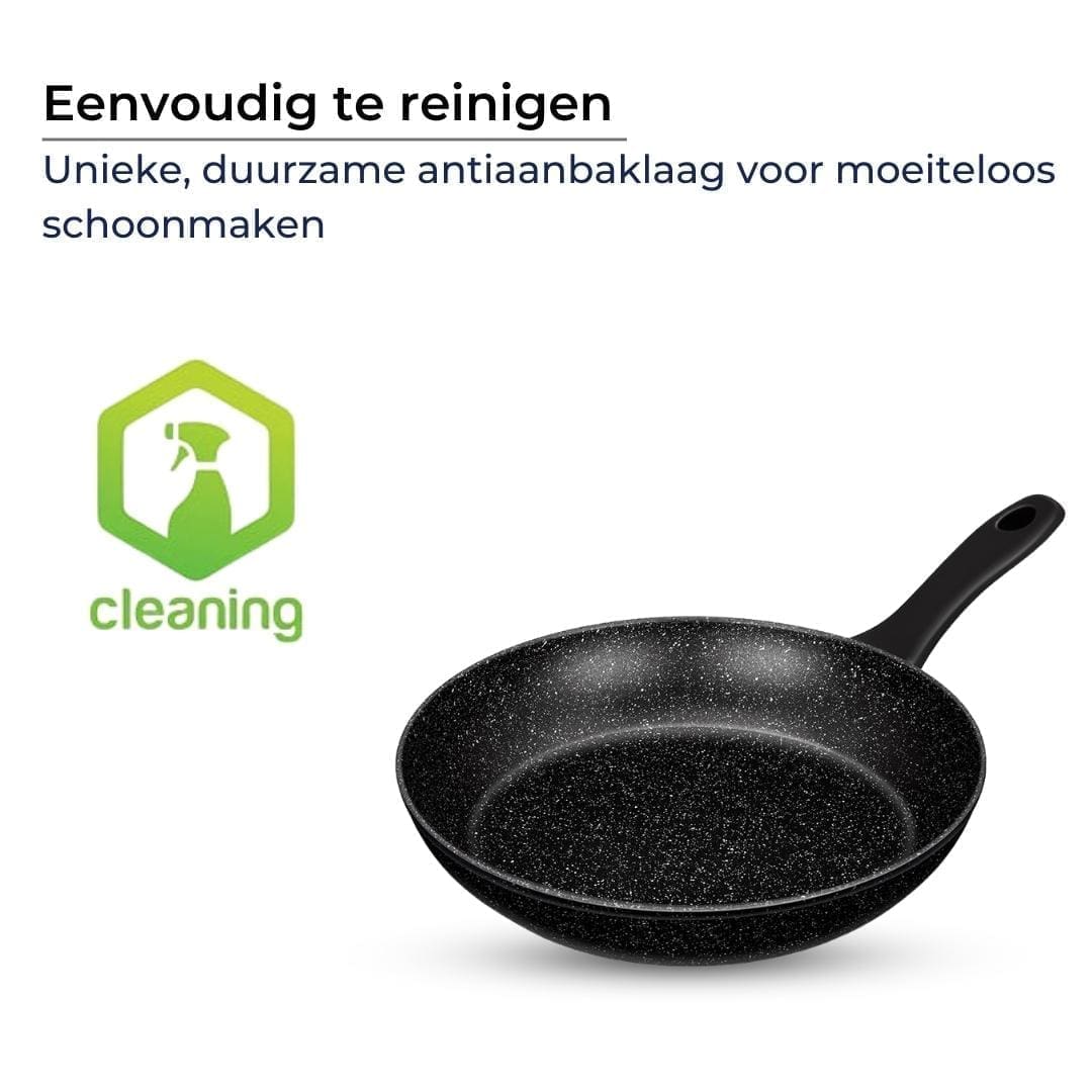Smile - Koekenpan - Inductie - 20/24/28/30 cm - Zwart