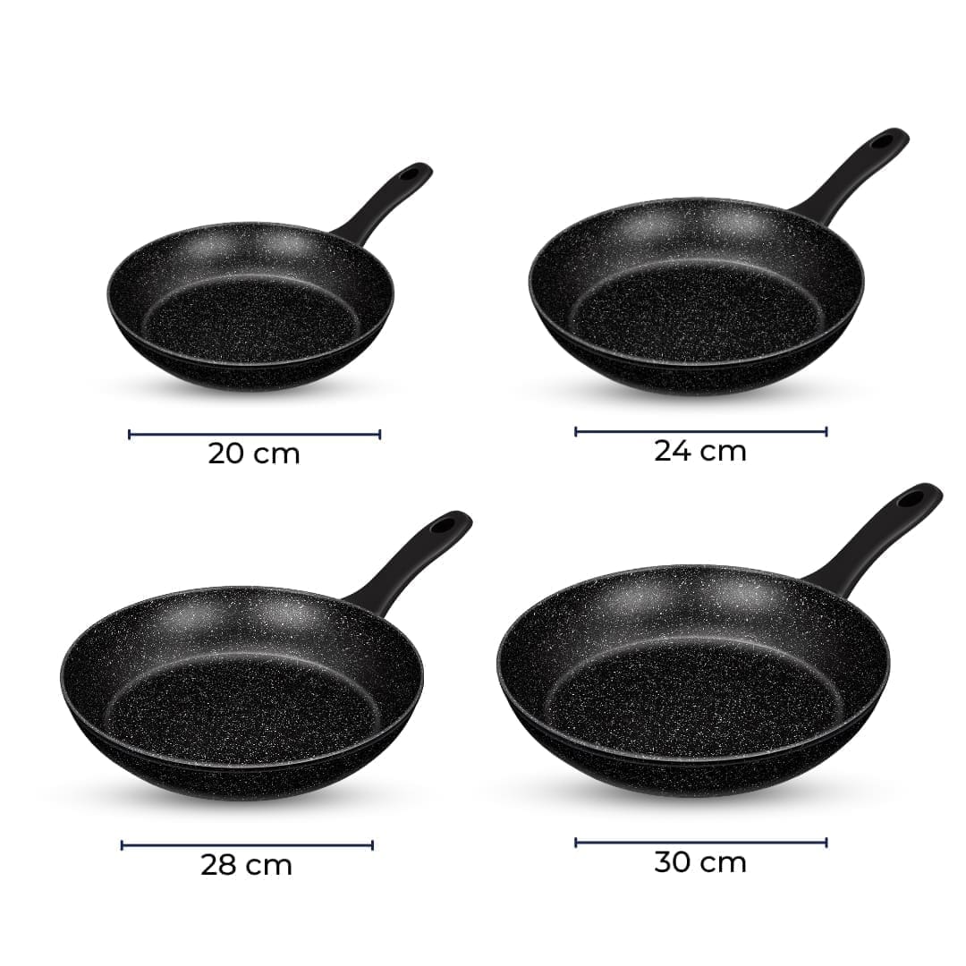 Smile - Koekenpan - Inductie - 20/24/28/30 cm - Zwart