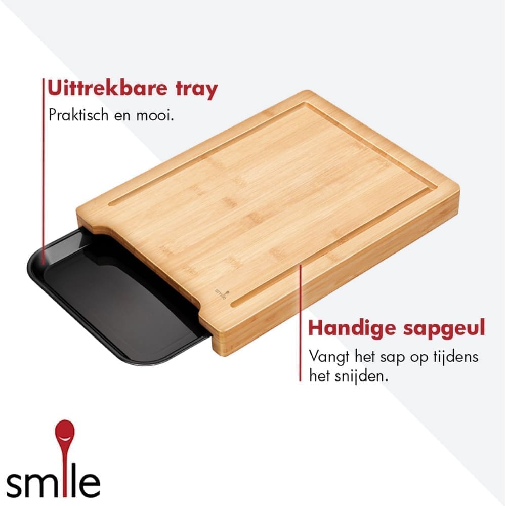 Smile - Snijplank Bamboe - Hakblok - Extra Dik