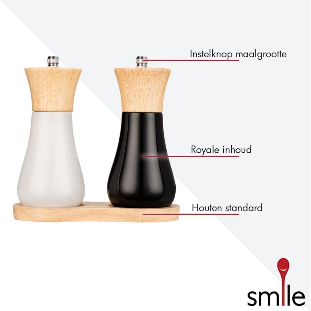 Smile - Peper en Zoutmolen Set van 2